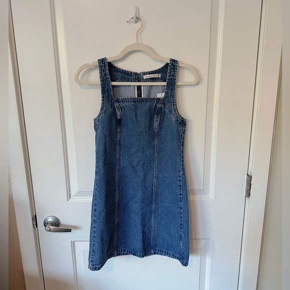 Abercrombie & Fitch Denim Mini Dress, Women’s Size XXS, Medium Wash - Picture 7 of 9
